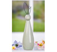 Pack of 3 Figure, Bunny, Porcelain, green, PU 3, H. 28 cm, D. 7 cm