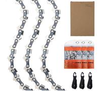 Pack of 3 Saw Chains 1/4 Inch 1.1 mm 72TG 35cm Compatible with Stihl 3670 000 0072 Picco Micro