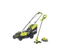 Pack ONE+ tondeuse + coupe-bordures 18V sans fil RLM1833BLT1825M : tondeuse RLM18X33B40 et coupe-bordures OLT1825M OFFERT