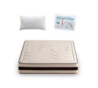 Pack Oreiller 2x75 +Protège-matelas 150+ Matelas Visco Haut de Gamme 150x200, 26 cm, HYPNA