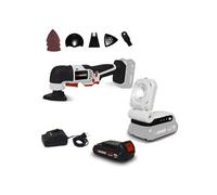 Pack Outil multifonctions à batterie 20V - Ponce, Coupe + Lampe de Travail LED + Batterie 2 Ah + chargeur