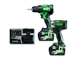 Pack outillage Hikoki 18V DS18DE + WR18DBDL2 avec 2 batteries 5Ah, chargeur et HitCase