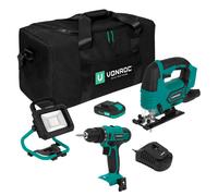 Pack outils sans fil Plate-forme de batteries 20V | 2 machines, 1 batterie 2.0Ah et chargeur incl.