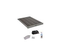 Pack Panneau Solaire Monocristallin 140W + Kit de Pose Solaire avec Régulateur