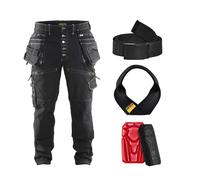 Pack Pantalon X1900 artisan stretch 2D + Genouillères + Ceinture + Porte-marteau BLAKLADER
