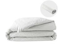 Pack parure 260 x 240 cm en percale 78 Fils + DH 160x200 cm Blanc