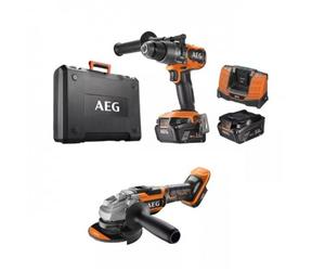 Pack perceuse à percussion Brushless 18V + Meuleuse 125 mm Brushless 18V - JP18A2-502B AEG Powertools