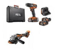 Pack perceuse à percussion Brushless 18V + Meuleuse d'angle 125 mm Brushless 18V - FR18-AG-2BL-X02TB AEG Powertools