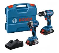 Pack Perceuse à percussion GSB 18V-45 + Visseuse à chocs GDR 18V-215 - 0615A50069 BOSCH