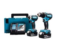 Combopack 2 outils 18V LXT perceuse DDF485 + visseuse à choc DTD153 (2x5,0 Ah) - MAKITA DLX2289TJ