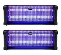 pack 2x destructeurs d'insectes electrique 40w antimoustique 230v 150m2
