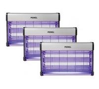 pack perel 3x destructeurs d'insectes electrique 30w antimoustique 230v 100m2 G