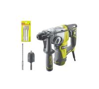 Pack Perforateur Burineur RYOBI SDSPLUS 800W - 4 modes - RSDS800-KC - Kit 3 burins SDS+ RIOBY 1 pointe - 1 plat - 1 bêche - RAKSPC03