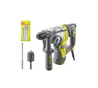 Pack Perforateur Burineur RYOBI SDSPLUS 800W - 4 modes - RSDS800-KC - Kit 3 burins SDS+ RIOBY 1 pointe - 1 plat - 1 bêche - RAKSPC03