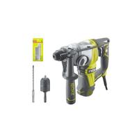 Pack Perforateur Burineur RYOBI SDSPLUS 800W - 4 modes - RSDS800-KC - Kit 3 forets RYOBI plus 2 burins SDS+ - RAKSP05