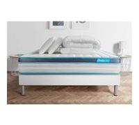 Pack PERFORM 140x200 Mousse a memoire de forme ProfiZone 5 zones Ultra epaisseur + Couette + 2 oreillers