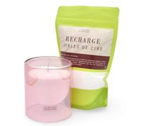 Pack perles de cire 400g + verre rose