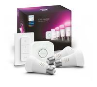 Philips Kit de démarrage Hue White & Color Ambiance – E27 x3 et télécommande Hue