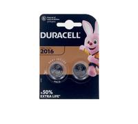 Pack piles DURACELL BOUTON LITHIUM 3V 2016 DL/CR2016 x 2 u