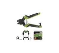 Pack pince grillage FSK20C SALKI avec 200 agrafes Omega 20 plastifiées vertes