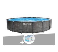 Kit piscine tubulaire Intex Baltik ronde 5,49 x 1,22 m + 6 cartouches de filtration
