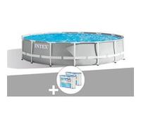 Intex Pools Kit piscine tubulaire Prism Frame ronde 4,57 x 1,07 m + 6 cartouches de filtration
