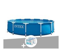 Pack piscine tubulaire Metal Frame ronde 3,66 x 0,76 m + 6 cartouches de filtration