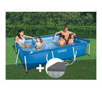 Kit piscine tubulaire rectangulaire 3,00 x 2,00 x 0,75 m + Bâche de protection - Intex
