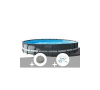 Pack piscine tubulaire Ultra XTR Frame ronde 6,10 x 1,22 m + 20 kg de zéolite + Kit d'entretien