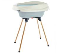 THERMOBABY - Pack Plan à Langer et Baignoire VASCO - 2 en 1 - Table à Langer - Baignoire Bébé sur pieds pliables - De la naissance à l'âge de 12 mois (max. 11 kg) - Fabriqué en France