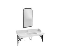 Pack plan vasque suspendu Cléo 1890 + miroir + siphon chromé