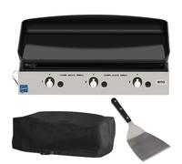Pack Plancha à gaz ENO Initial 65 Inox + Housse + Spatule