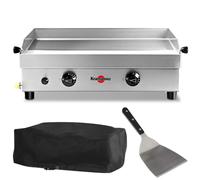 Pack Plancha à gaz inox Krampouz Samba + Housse + Spatule