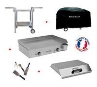 Pack plancha électrique NEO E650 + Chariot + accessoires inox G