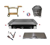 Pack plancha électrique PLANCHAELEC LUX 830 CARBON - CHARIOT ELYSEE 830