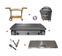 Pack plancha lux830 inox chariot elysee