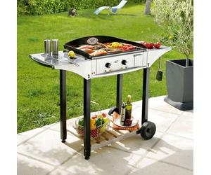 Pack Plancha Électrique Roller Grill 60 x 40 cm + Desserte