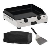 Pack Plancha Gaz ENO Fusion 60 Inox + Housse + Spatule