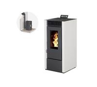 INTERSTOVES - Pack INTERSTOVES Poêle à granules MARINA 14 Etanche + Kit Conduit Ventouse (sortie façade) - Blanc