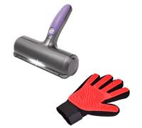 Pack poils animaux - Brosse ramasse poils et gant de brossage animaux - Venteo - Ramasse poils -Brosse pour chat et chien