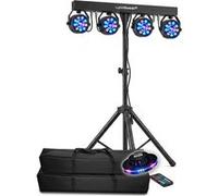 Pack Portique jeux de lumières - LYTEQUEST - PACK-EOS - 4 projecteurs DMX PAR ASTRO - Télécommande - Soucoupe OVNI incluse