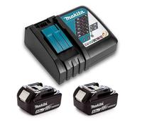 Pack Power (2x5,0 Ah) avec chargeur simple - MAKITA 197570-9