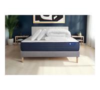 Pack prêt a dormir matelas ACTILATEX LIFE 180x200 cm Latex et Memoire de forme + sommier KIT gris + 2 oreillers + couette
