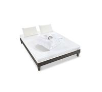 - Pack Prêt à dormir EGIO 160x200 cm - Matelas Latex Like + Sommier Bois + Accessoires