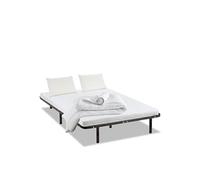 - Pack Prêt à dormir EGIO 160x200 cm - Matelas Latex Like + Sommier Métal + Accessoires
