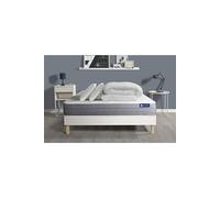 Pack prêt a dormir matelas ACTIFLEX DREAM Ressorts ensaches + memoire de forme 160x200 + sommier KIT blanc +2oreillers+couette