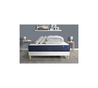 Pack prêt à dormir matelas ACTIFLEX LIFE 180x200 Ressorts ensachés + Mémoire de forme + sommier KIT blanc +2oreillers+couette