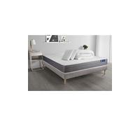 Pack prêt a dormir matelas ACTILATEX DREAM Latex et memoire de forme 180x200 cm + sommier KIT gris + 2 oreillers + couette