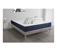 Pack prêt à dormir matelas ACTILATEX LIFE 140x190 cm Latex et Mémoire de forme + sommier KIT gris + 2 oreillers + couette G