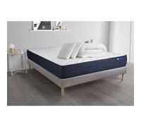 Pack prêt a dormir matelas ACTILATEX LIFE 200x200 cm Latex et Memoire de forme + sommier KIT gris + 2 oreillers + couette